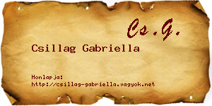 Csillag Gabriella névjegykártya